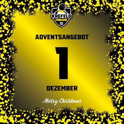 Adventsangebot am 01.12.2025 im Krefeld Pinguine Onlineshop