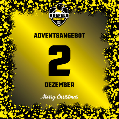 Adventsangebot am 02.12.2025 im Krefeld Pinguine Onlineshop