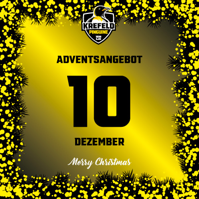 Adventsangebot am 10.12.2025 im Krefeld Pinguine Onlineshop