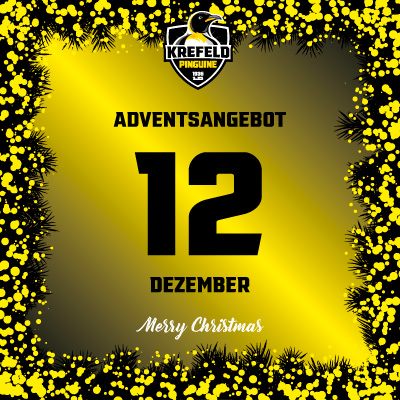 Adventsangebot am 12.12.2025 im Krefeld Pinguine Onlineshop