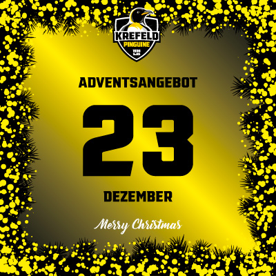 Adventsangebot am 23.12.2025 im Krefeld Pinguine Onlineshop