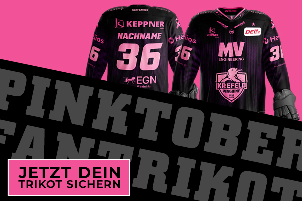 Trikot -PINK- der Krefeld Pinguine 2025-26