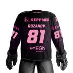 Krefeld Pinguine - Trikot 2025-26 - PINK - 81-ROZANOV - Gr: S