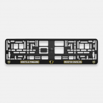 Krefeld Pinguine - Kennzeichenhalter - Meister 2026