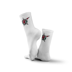 Starbulls- Tennissocken - weiß - Logo - 35-40