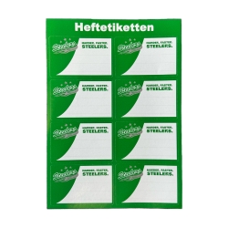 Steelers - Aufkleber - Heftetiketten