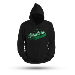 Steelers - Hoody - schwarz - Logo - Gr: L