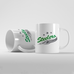 Steelers - Fan Tasse - Jumbo - Logo - weiß