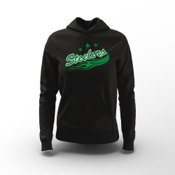 Steelers - Frauen Hoody - schwarz - Logo - Gr: XL