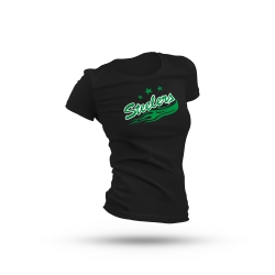 Steelers - Frauen T-Shirt - schwarz - Logo - Gr: XL