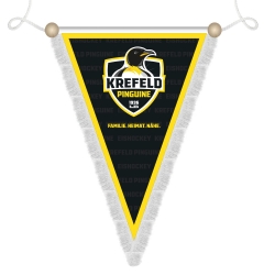 Krefeld Pinguine - Wimpel - Logo - schwarz